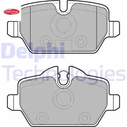 Fren balatası arka e81 e87 e90 e92 delphı 34216788183 resmi