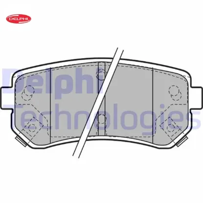 Arka fren balata accent era 1.4l g4ee 06-10 / i30 1.4l 1.6l 08-> / ix35 1.6l g4fd gdi 11-> / kıa cee delphı 583020za00/ 583021ga00/ 583021ha00 resmi