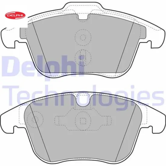 On fren balatası evoque 12-18 freelander 2 06-14 / mondeo ıv 07 / s max galaxy 07 s60 ıı 1.5 t3 15 1 delphı me6g9j2k021ab/ 30793941/ lr027309 resmi