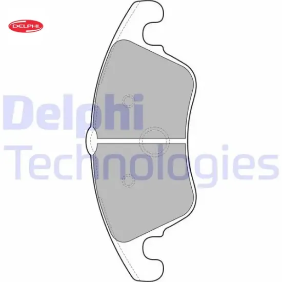 Fren balatası on mercedes w204 s204 c204 c218 w212 c207 delphı a0074207520 resmi