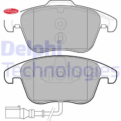 Ön balata tıguan-q3 10 gdb1762 delphı 5n0698151/ 5n0698151a/ 5n0698151b resmi