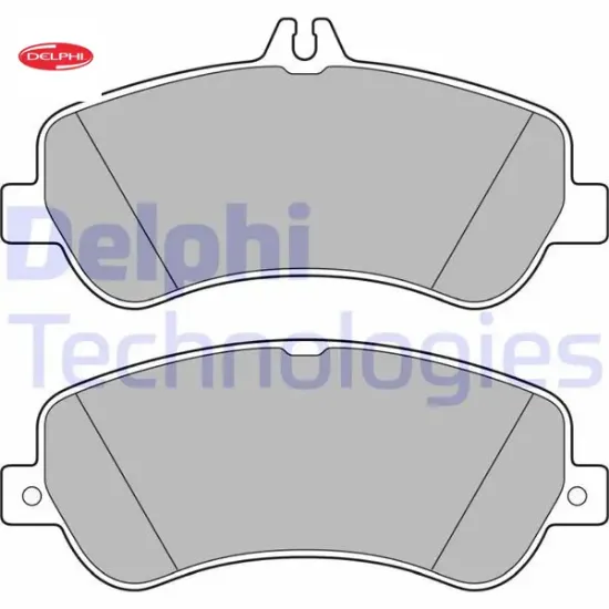Fren balatası on glk-class x204 09 15 delphı a0074206620 resmi
