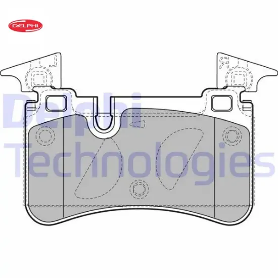 Fren balatası arka amg w204 s204 c204 c219 w211 w212 s212 r230 delphı a0044208520 resmi