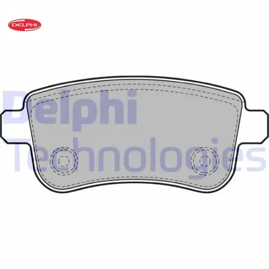 Arka fren balatası fluence 09 megane ııı 09 megane ıv 15 scenıc ııı 09 clıo v 19 captur ıı 20 1.0 tc delphı 440603558r/ 440604694r/ 440601416r resmi