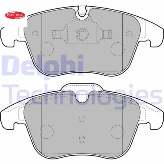 Ön fren balatası fişli p407 04 10 2.0 hdı p508 10 18 c5 1.6 1.8 2.0 1.6 hdı-2.0 hdı 08 16 delphı 4254.A7/ 1610103880/ 1647863380 resmi