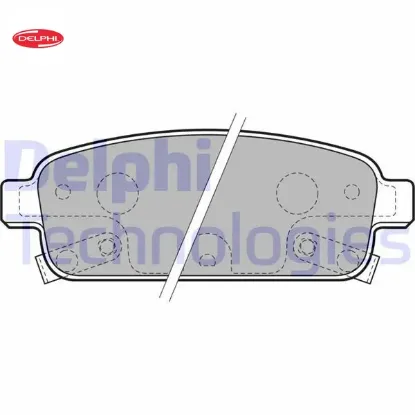 Arka fren balatası astra j 09 mokka 12 zafıra c 12 cruze 09 trax 11 aveo hb 13 delphı 95516192/ 1605262/ 13473427/ 95530021 resmi