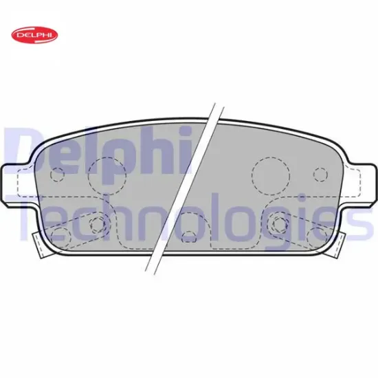 Arka fren balatası astra j 09 mokka 12 zafıra c 12 cruze 09 trax 11 aveo hb 13 delphı 95516192/ 1605262/ 13473427/ 95530021 resmi