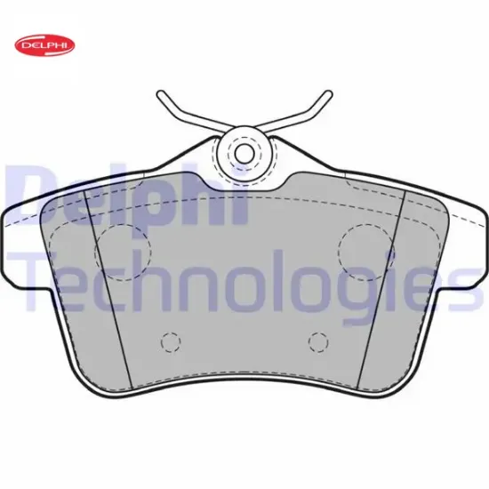 Arka fren balatası 3008 09 16 5008 09 17 508 10 18 308 gtı-rzc 10 14 c4 09 16 ds4-ds5 11 15 delphı 1608681680/ 4254.46/ 4254.44/ 4254.35 resmi