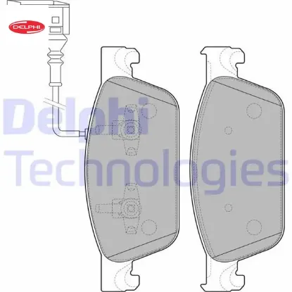 Ön balata transporter t6 10 180 hp gdb1887 delphı 7e0698151/ 7e0698151b resmi