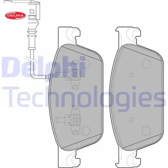 Ön balata transporter t6 10 180 hp gdb1887 delphı 7e0698151/ 7e0698151b resmi