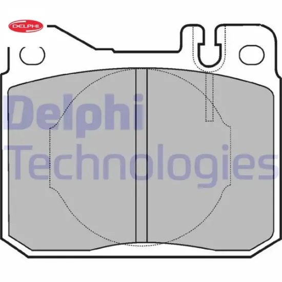 Fren balatası on w123 c123 w126 c126 r107 delphı a0014209920 resmi