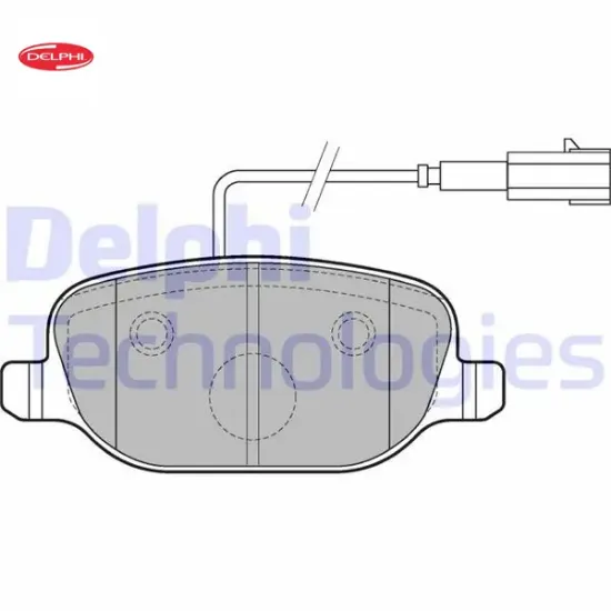 Fren balatası arka giulietta 10 fişli delphı 71770096/ 77365542 resmi