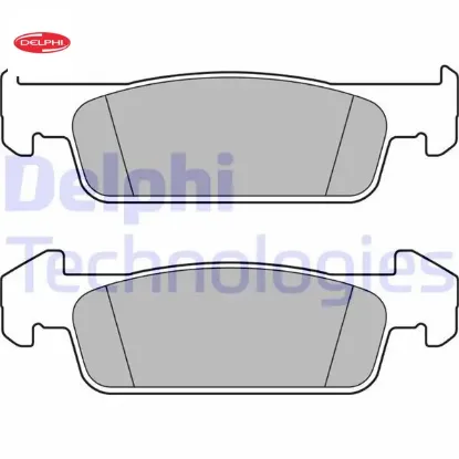 Ön balata clıo ıv 1.2 1.5dci 12 sandero ıı 1.2.1.2 lpg 2012 logan 12 140.2x18x42 delphı 410609646r/ 410602396r resmi