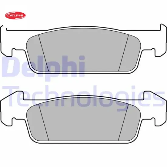 Ön balata clıo ıv 1.2 1.5dci 12 sandero ıı 1.2.1.2 lpg 2012 logan 12 140.2x18x42 delphı 410609646r/ 410602396r resmi