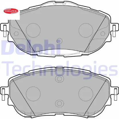 Ön fren balata aurıs corolla 1.33l 1.6l 1nr-fe 1zr-fae nre180 zre181 zre185 12- / 1.4l 1nd-ftv nde18 delphı 0446502390/ 0446502391 resmi
