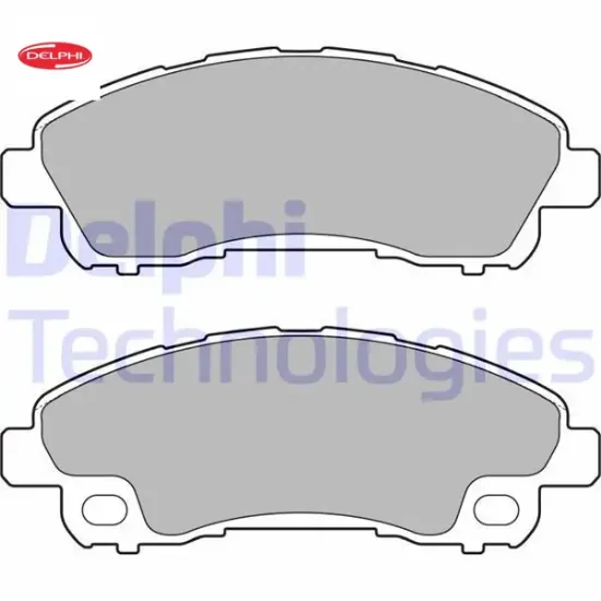 Fren balatası arka canter 3.0td 05/11 delphı  resmi