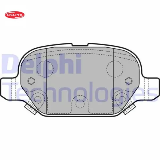Arka fren balatası panda 12 delphı 77366388/ 77366453/ 77367514 resmi
