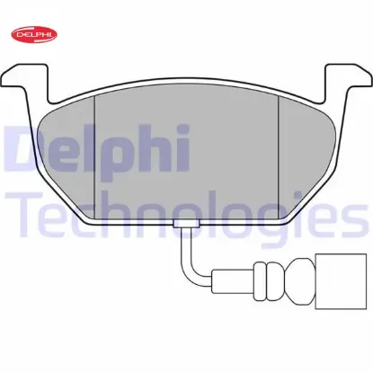 Ön balata üstten kulaklı golf vıı -a3-leon-octavıa 12 gdb 2080 146x57 delphı 5q0698151c/ 5q0698151h/ 5q0698151e resmi