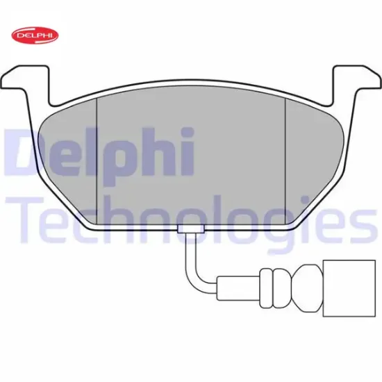 Ön balata üstten kulaklı golf vıı -a3-leon-octavıa 12 gdb 2080 146x57 delphı 5q0698151c/ 5q0698151h/ 5q0698151e resmi