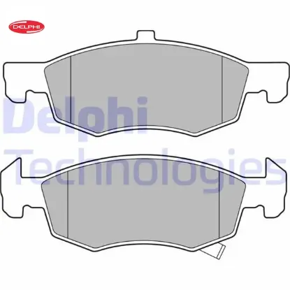 Ön fren balatası corsa e 2014 > 14 jant arka kampanalı frenler için delphı 95517028/ 1605280/ 95524972 resmi