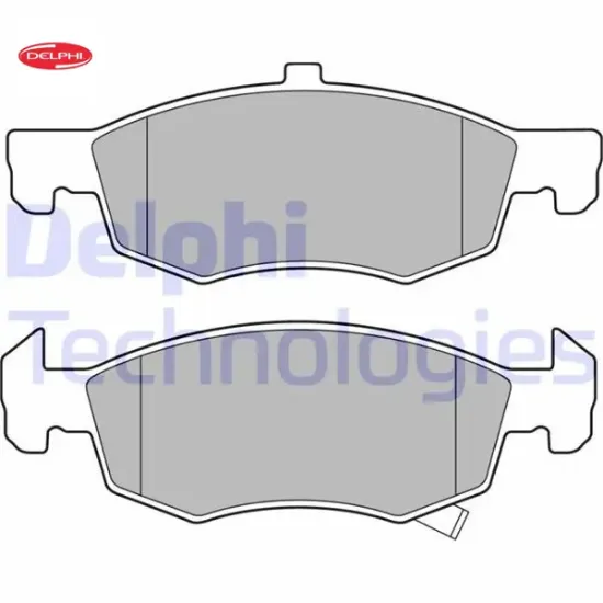 Ön fren balatası corsa e 2014 > 14 jant arka kampanalı frenler için delphı 95517028/ 1605280/ 95524972 resmi