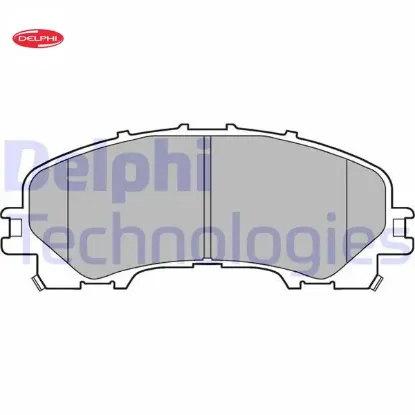 Ön fren balatası renault koleos ıı 16 nıssan x-traıl ııı 16 ınfınıtı qx50 13 delphı d10604cc0a/ 410608710r/ d10604ga5a resmi