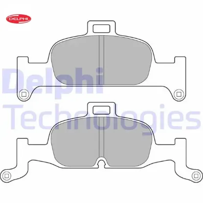 Fren balatası on a4 1.4 tfsı-a4 1.4 tfsı avant-a4 2.0 tdı-a4 2.0 tdı avant-a4 2.0 tdı delphı 8w0698151ac/ 8w0698151ad/ 8w0698151aq resmi