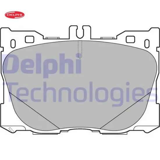Fren balatası on mercedes w205 c257 w213 c238 c253 n293 delphı a0004204900 resmi