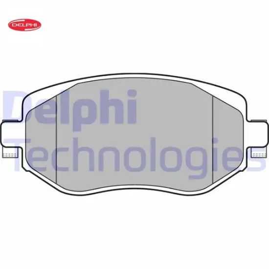 Ön fren balatası megane ıv 15 tüm motor tipleri g:129mm y:58.4 mm k:18mm delphı 410603407r/ wva22610/ 410605929r resmi