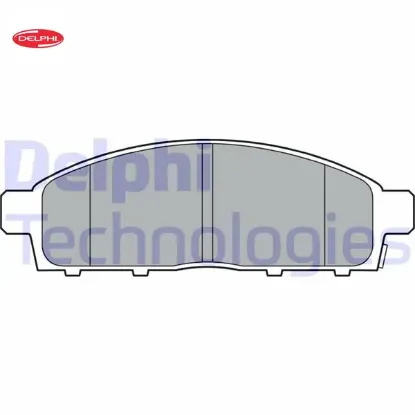 Fren balatası arka fullback-fullback cross-l200 delphı 6000609714/ 6000609715/ 6000611054 resmi