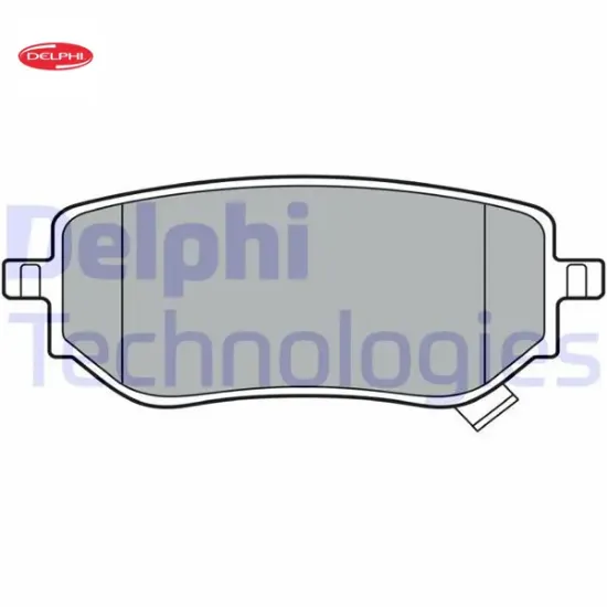 Fren balatası arka x-class w470 .  Navara d23. D23t 2.3 dci 15 delphı a4704230600/ d40605ju0a resmi