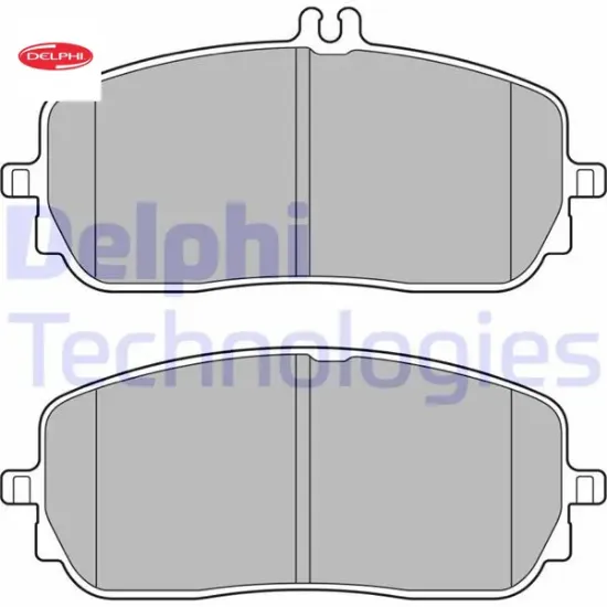 Fren balatası on mercedes w177 v177 w247 c118 x118 h247 x247 v167 delphı a0004203005 resmi