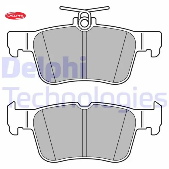 Arka fren balatası galaxy ııı 15 mondeo v 14 edge 15 19 focus ıv 17 kuga ııı 19 delphı jx612m007aec/ ktlx612m007aeb resmi
