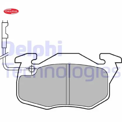 Ön balata r9-r11-r19 clıo-exp-106-206 delphı 7711130034/ 7701202711/ wva20905 resmi