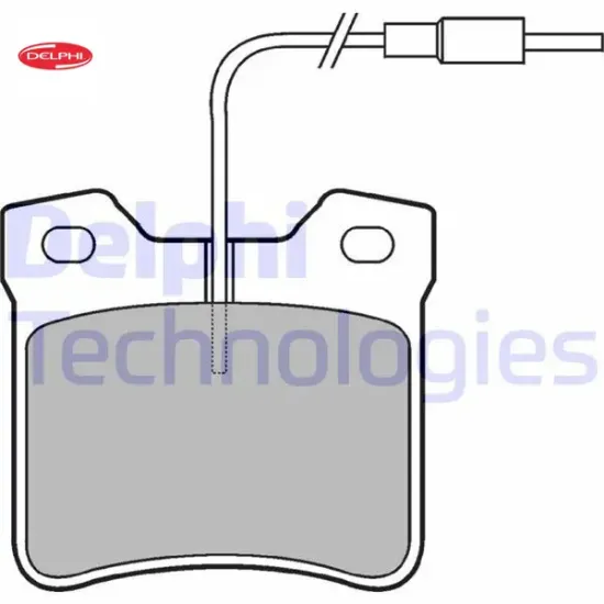 Fren balatası arka w638 b901 b902 . 406 605 delphı a0034200020/ 4251.93 resmi