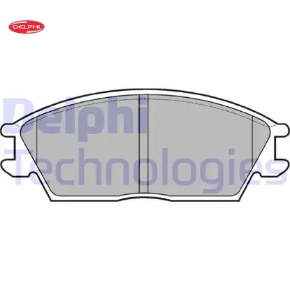 Ön balata accent 1.3 1.5 94-00 getz 02 excel 90-95 s coupe 92-96 delphı 5810124b00/ 5810128a10/ wva21012 resmi