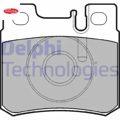 Fren balatası arka w201 w202 w210 w124 r170 delphı a0054201720 resmi