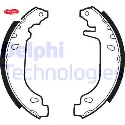 Arka pabuç balata r9-r11-r19-r21-clıo ı 90-98 twıngo 96 delphı 7701202820/ 7701202542/ 77012002474 resmi