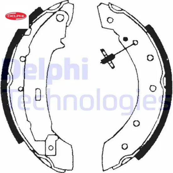 Arka pabuç balata clıo-logan-twingo-106-206-306 delphı 7701208111/ 4241.J5/ 7701206962 resmi