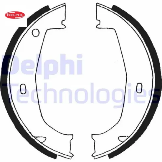 Fren balatası arka park frenı e81 e82 e87 e88 f20 e46 e90 e91 e92 e93 f30 f31 f32 f36 e85 e86 delphı 34416761291 resmi