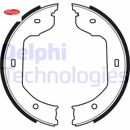 Fren balatası arka park frenı e46 e60 e63 e64 e65 f07 f01 e83 e53 e70 e71 e72 f15 f16 e85 . Transpor delphı 34416761293/ 7l6698525 resmi