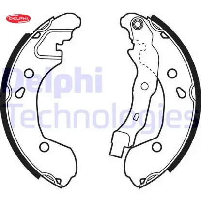 Arka pabuç balata clıo ııı 1.2 1.4 1.5dci 1.6 modus 05 10 mıcra ııı 03-10 note 06 203x38 delphı 7701208357/ 8671020711/ 44060ax625 resmi