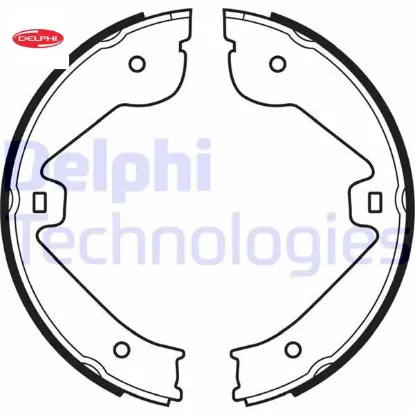 Fren balatası arka park frenı land rover range rover 3 l322 02>12 . Vw touareg porsche cayenne 9pa a delphı sfs000051/ 7l0698525 resmi