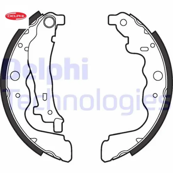 Arka pabuç balata kangoo 08 express 21 zoe 14 clıo ıv 12 captur ı 13 symbol ııı 13 logan ıı 12 duste delphı 6001549703/ 7701210109 resmi