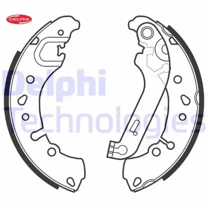 Arka fren pabucu fıesta 01/2017 delphı 2112555 resmi