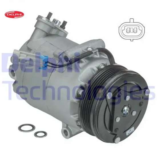 Klima kompresörü astra g 1.4-1.6-1.8 16v 02-09 corsa c 1.4-1.6-1.8 00 merıva 1.4 -1.6 16v 03-10 delphı 6854024/ 1854111/ 93176855/ 93168631 resmi