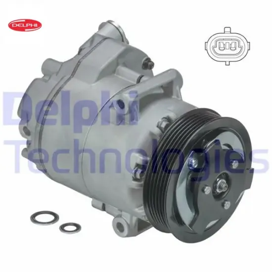 Klima kompresörü opel astra j 09>15 merıva b 10>15 1.3 cdtı 1.7 cdtı delphı 13395693/ 13271266/ 1618047/ 13250606 resmi