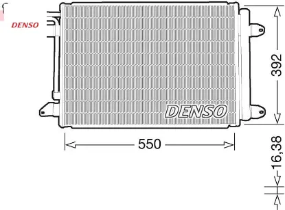 Klima kondenseri a3-leon-toledo-octavıa-caddy ııı-golf v-vı-jetta ıv-touran denso 1k0820411e/ 1k0820411h/ 1k0820411q resmi