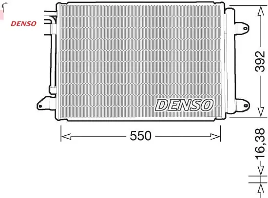 Klima kondenseri a3-leon-toledo-octavıa-caddy ııı-golf v-vı-jetta ıv-touran denso 1k0820411e/ 1k0820411h/ 1k0820411q resmi