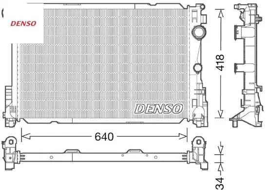 Motor su radyatoru w204 s204 c204 c218 w212 c207 r172 denso a0995002703 resmi